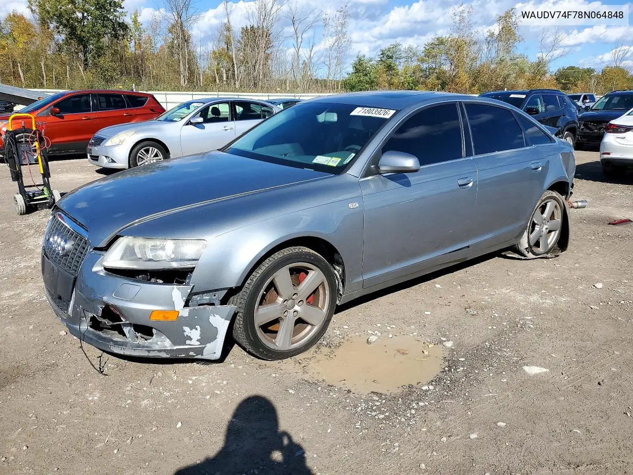 2008 Audi A6 4.2 Quattro VIN WAUDV74F78N064848 фото 1