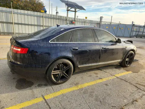 2009 Audi A6 Premium Plus VIN WAUSG74F89N017203 фото 3