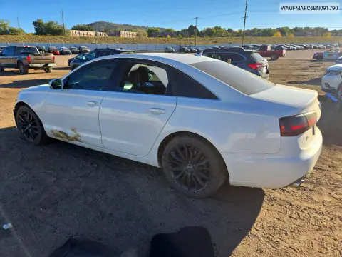 2014 Audi A6 Premium Plus VIN WAUFMAFC6EN091790 фото 2