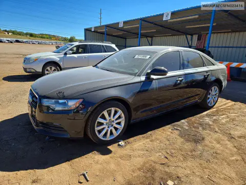 WAUGFAFC5FN023416 — 2015 Audi A6, Передняя часть, фото до ремонта