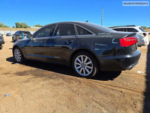 2015 Audi A6 Premium Plus VIN WAUGFAFC5FN023416 фото 2