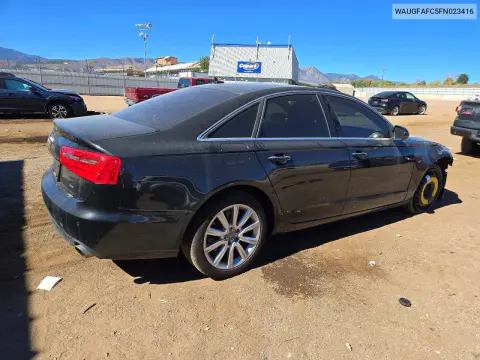 2015 Audi A6 Premium Plus VIN WAUGFAFC5FN023416 фото 3