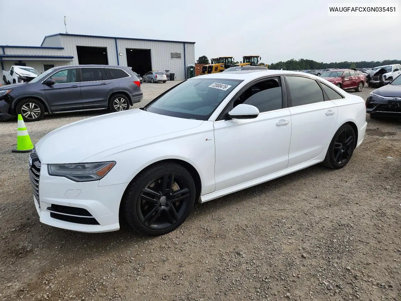 2016 Audi A6 Premium Plus VIN WAUGFAFCXGN035451 фото 1