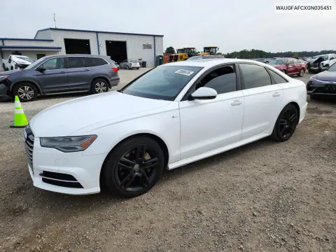 WAUGFAFCXGN035451 — 2016 Audi A6, Сторона, фото до ремонта