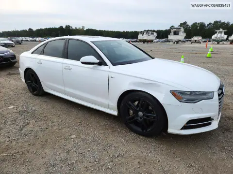 2016 Audi A6 Premium Plus VIN WAUGFAFCXGN035451 фото 4