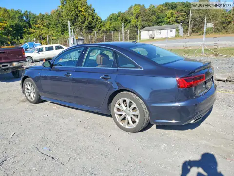 2017 Audi A6 Premium Plus VIN WAUG8AFC4HN016177 фото 2