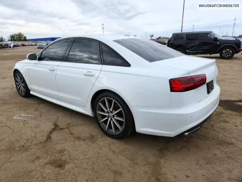 2017 Audi A6 Premium Plus VIN WAUG8AFC5HN056705 фото 2