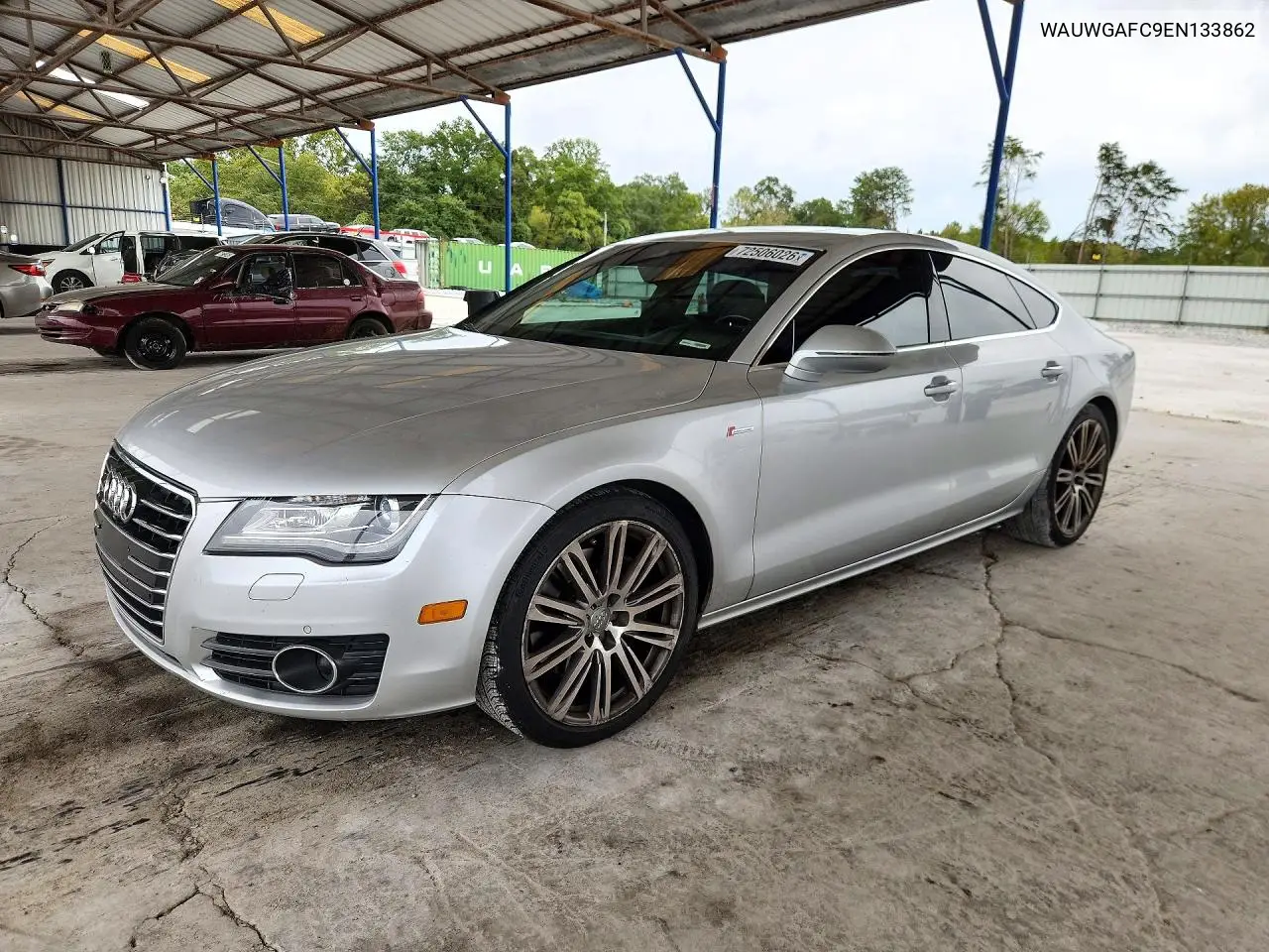 2014 Audi A7 Premium Plus VIN WAUWGAFC9EN133862 фото 1