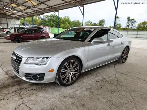 WAUWGAFC9EN133862 — 2014 Audi A7, Задняя часть, фото до ремонта
