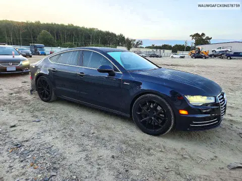 2016 Audi A7 Premium Plus VIN WAUWGAFCXGN078759 фото 4