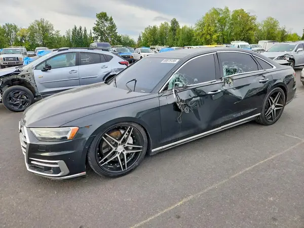 WAU8DAF82KN009120 — 2019 Audi A8, Боковая часть (Side), фото до ремонта