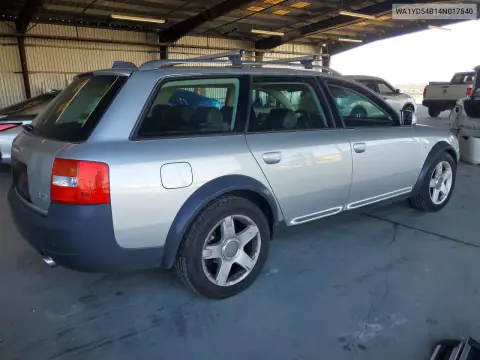 2004 Audi Allroad VIN WA1YD54B14N017540 фото 3