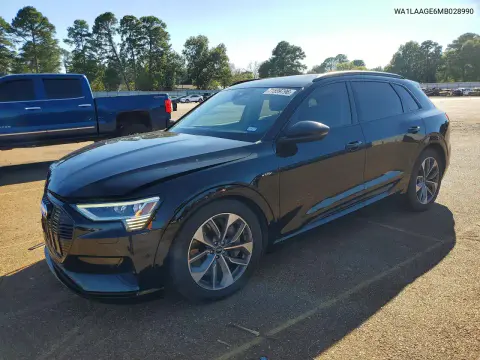 WA1LAAGE6MB028990 — 2021 Audi E-Tron, Передняя часть, фото до ремонта