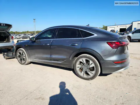 2021 Audi E-Tron Sportback Premium Plus VIN WA12AAGE9MB002525 фото 2