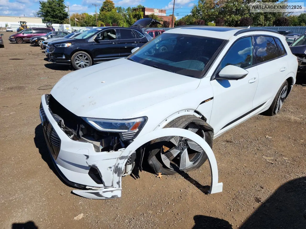 2022 Audi E-Tron Premium Plus VIN WA1LAAGEXNB012826 фото 1