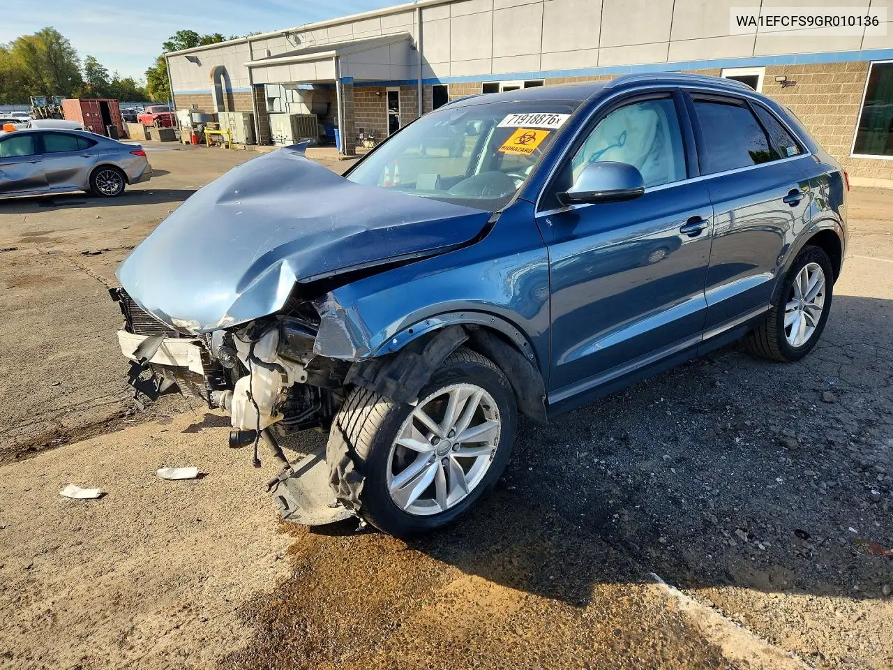2016 Audi Q3 Premium Plus VIN WA1EFCFS9GR010136 фото 1