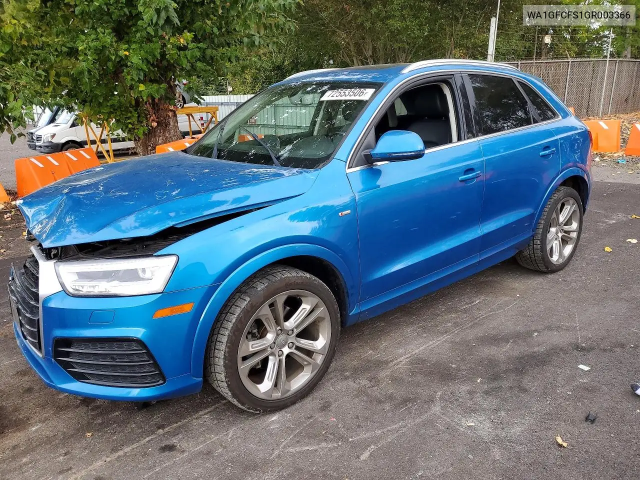2016 Audi Q3 Prestige VIN WA1GFCFS1GR003366 фото 1