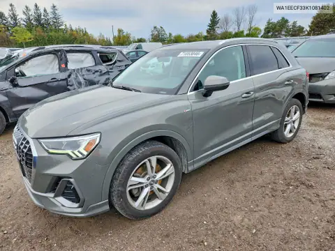 WA1EECF33K1081402 — 2019 Audi Q3, Сторона, фото до ремонта