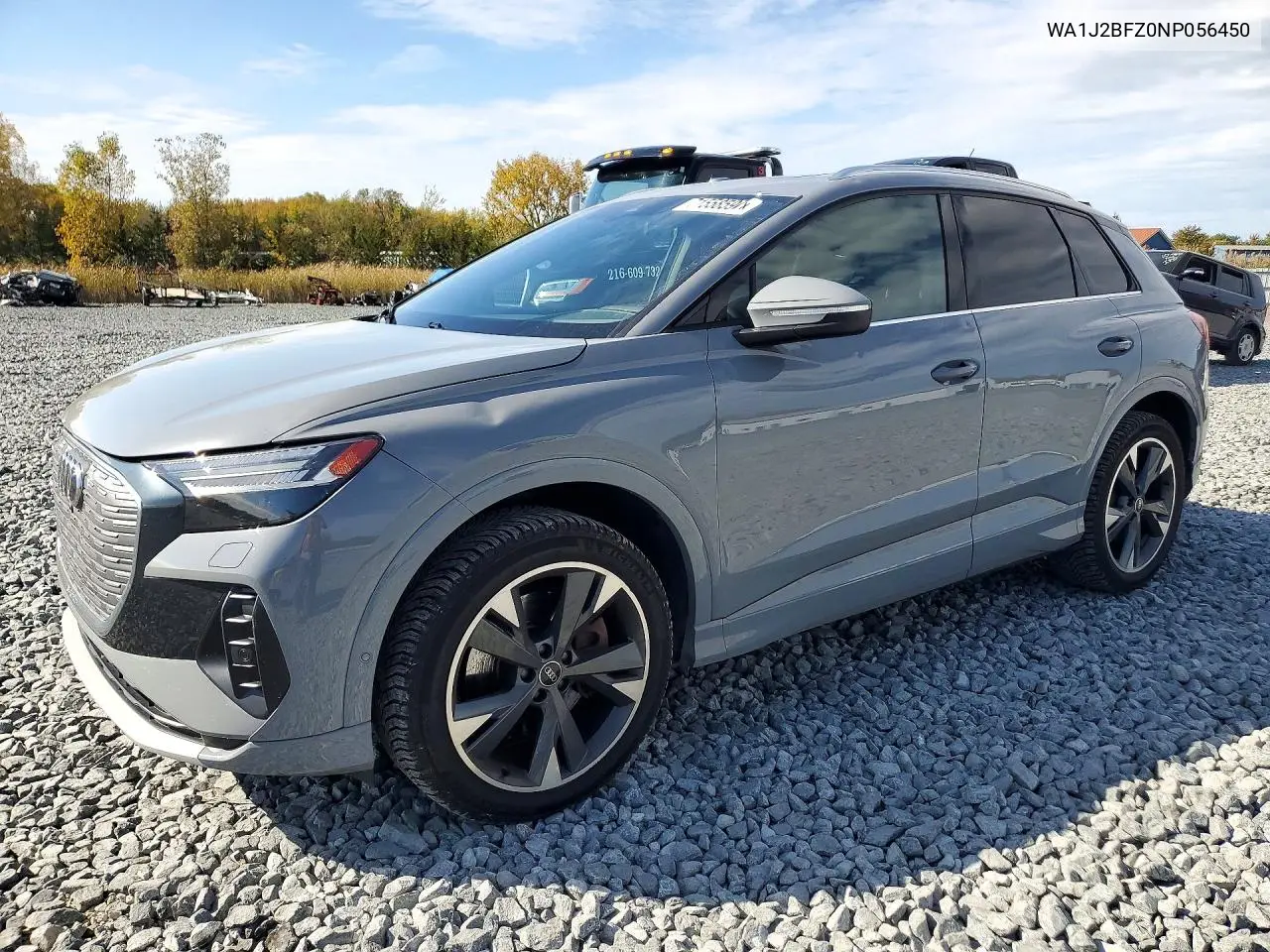 2022 Audi Q4 E-Tron Prestige VIN WA1J2BFZ0NP056450 фото 1