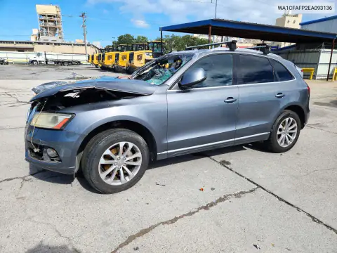 WA1CFAFP2EA093136 — 2014 Audi Q5, Передняя часть, фото до ремонта