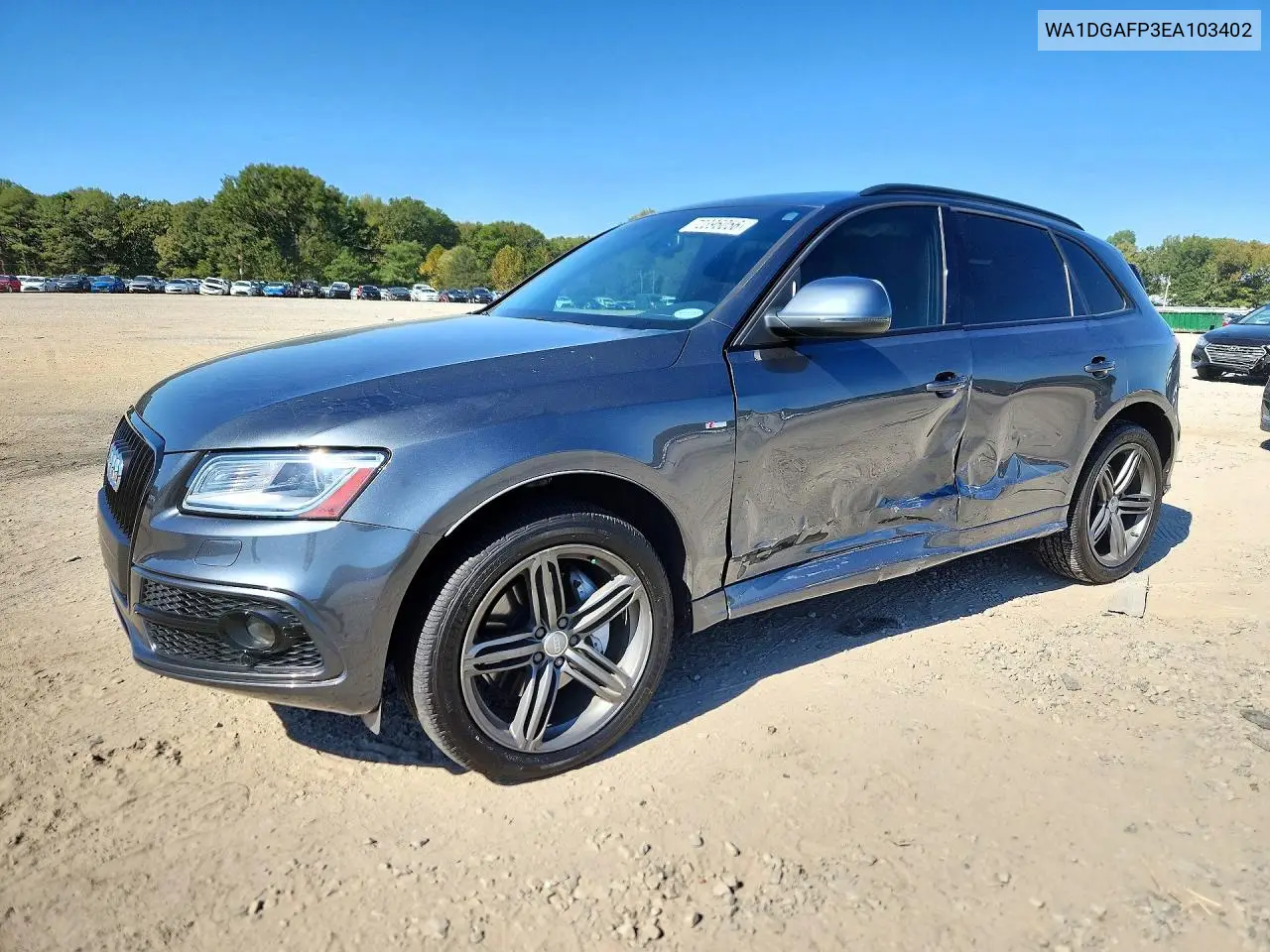 2014 Audi Q5 Premium Plus VIN WA1DGAFP3EA103402 фото 1