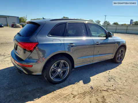 2014 Audi Q5 Premium Plus VIN WA1DGAFP3EA103402 фото 3
