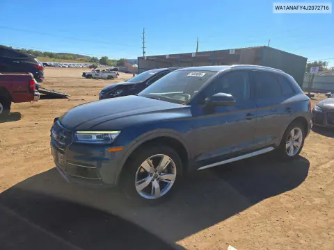 WA1ANAFY4J2072716 — 2018 Audi Q5, Передняя часть, фото до ремонта