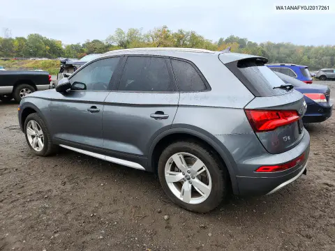 2018 Audi Q5 Premium VIN WA1ANAFY0J2017261 фото 2