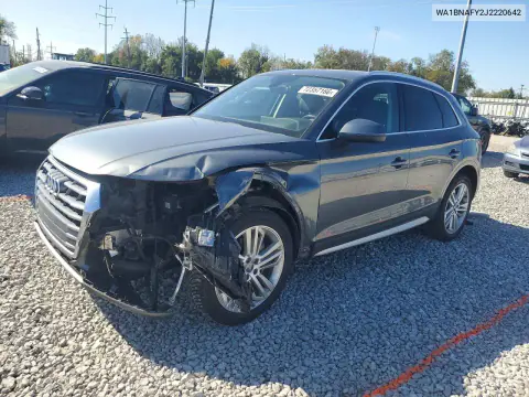 WA1BNAFY2J2220642 — 2018 Audi Q5, Передняя часть, фото до ремонта