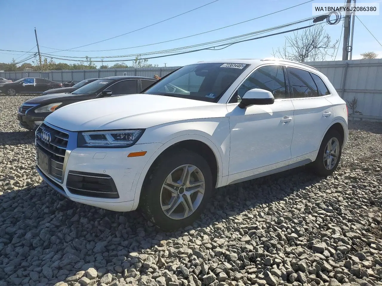 2018 Audi Q5 Premium Plus VIN WA1BNAFY6J2086380 фото 1
