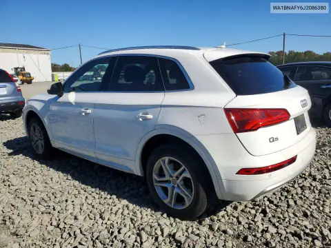 2018 Audi Q5 Premium Plus VIN WA1BNAFY6J2086380 фото 2