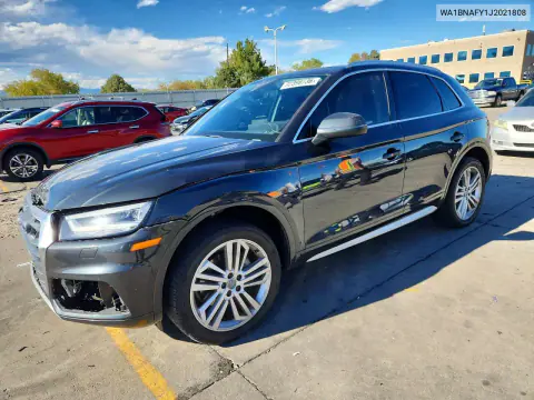 WA1BNAFY1J2021808 — 2018 Audi Q5, Передняя часть, фото до ремонта