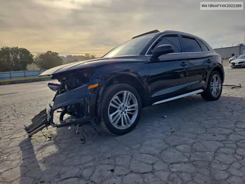 WA1BNAFYXK2022389 — 2019 Audi Q5, Передняя часть, фото до ремонта