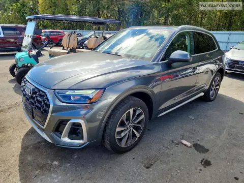 WA1EAAFY5N2074185 — 2022 Audi Q5, Подтопление, фото до ремонта
