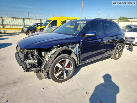 WA1EAAFY5R2035828 — 2024 Audi Q5, Передняя часть, фото до ремонта