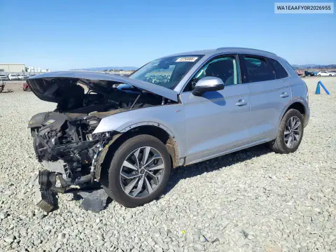 WA1EAAFY0R2026955 — 2024 Audi Q5, Передняя часть, фото до ремонта