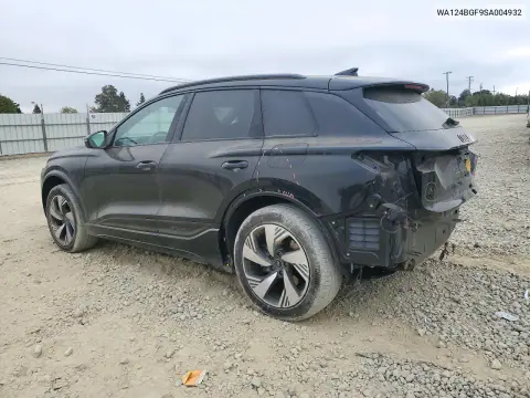 2025 Audi Q6 E-Tron Premium Plus VIN WA124BGF9SA004932 фото 2