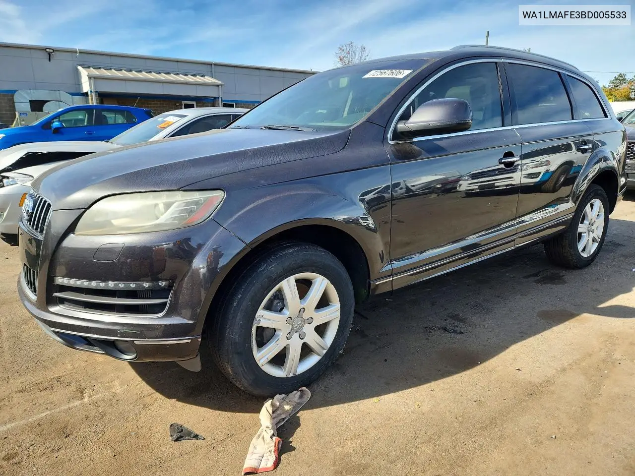 2011 Audi Q7 Premium Plus VIN WA1LMAFE3BD005533 фото 1