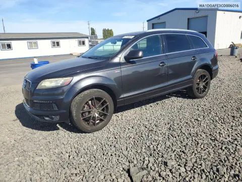 WA1DGAFE3CD006016 — 2012 Audi Q7, Мелкие вмятины и царапины, фото до ремонта