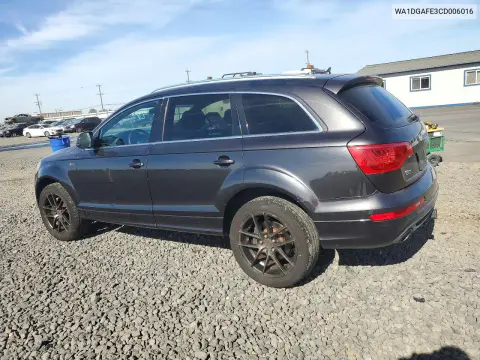 2012 Audi Q7 Prestige VIN WA1DGAFE3CD006016 фото 2