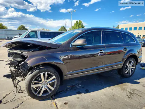 WA1LGAFE7DD011832 — 2013 Audi Q7, Передняя часть, фото до ремонта