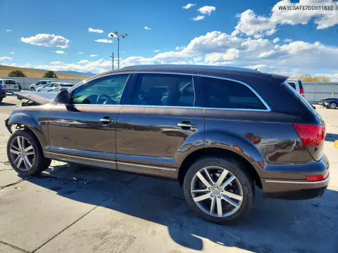 2013 Audi Q7 Premium Plus VIN WA1LGAFE7DD011832 фото 2