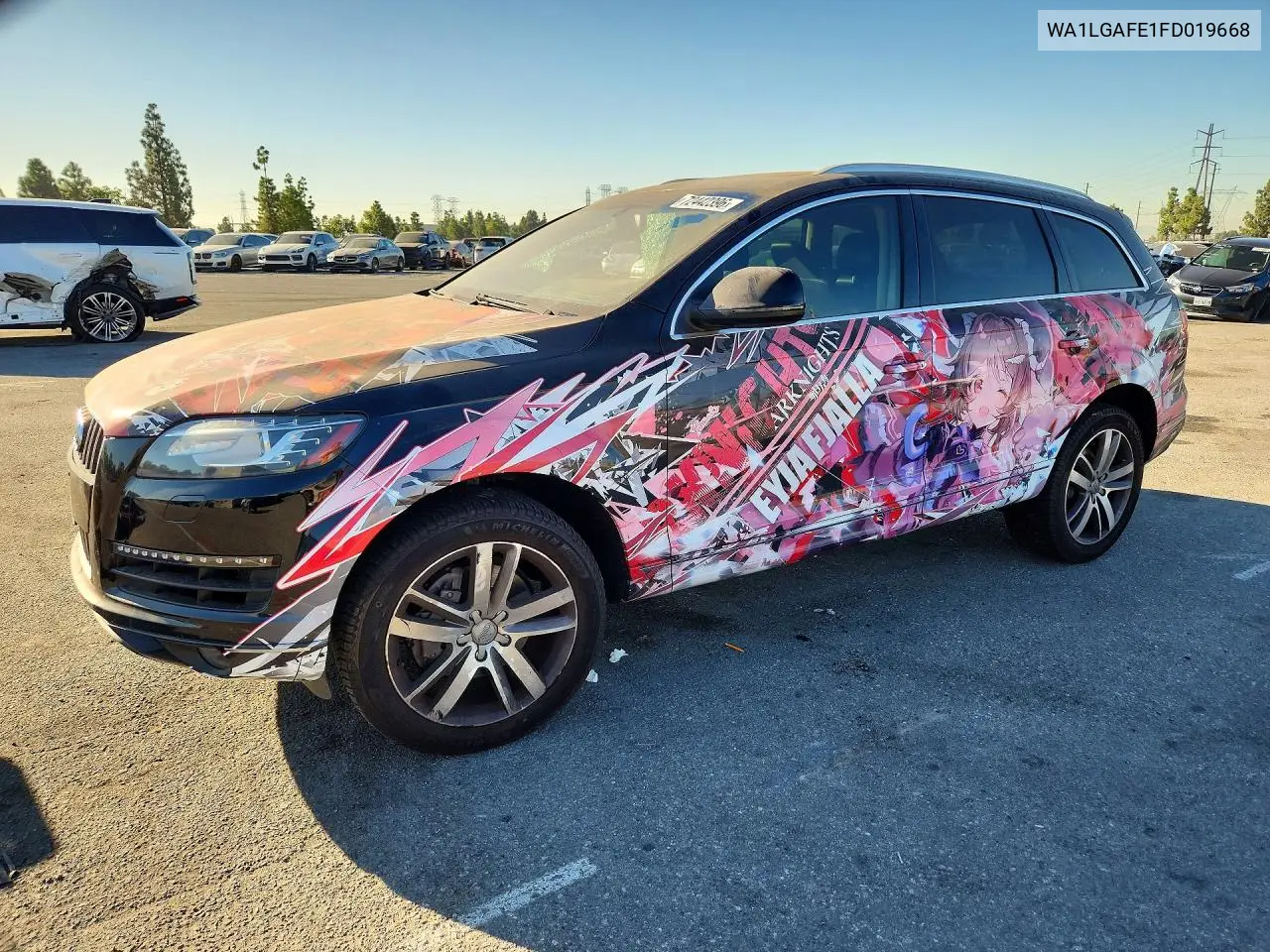 2015 Audi Q7 Premium Plus VIN WA1LGAFE1FD019668 фото 1