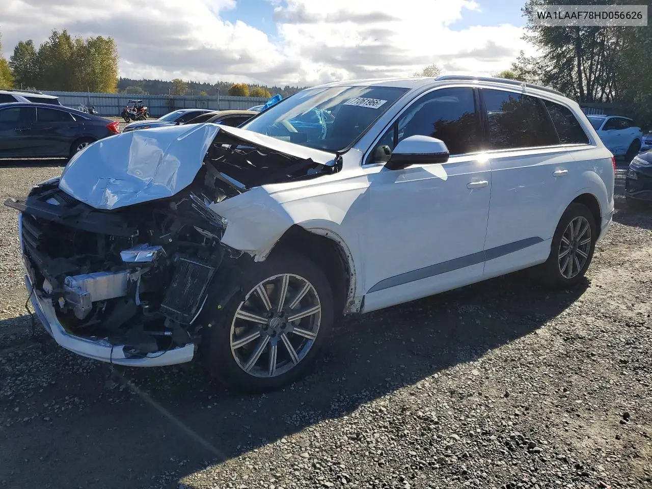 2017 Audi Q7 Premium Plus VIN WA1LAAF78HD056626 фото 1