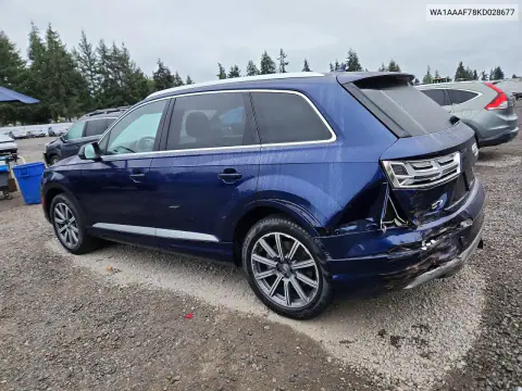 2019 Audi Q7 Premium VIN WA1AAAF78KD028677 фото 2
