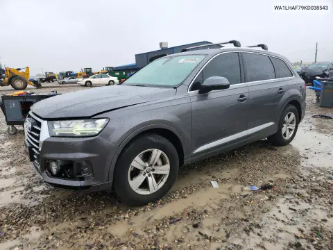 WA1LHAF79KD038543 — 2019 Audi Q7, Мелкие вмятины и царапины, фото до ремонта