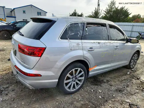 2019 Audi Q7 Premium Plus VIN WA1LAAF70KD000817 фото 3