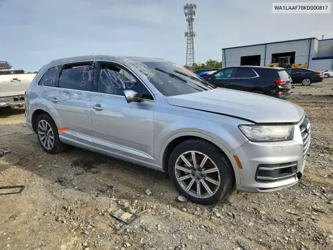 2019 Audi Q7 Premium Plus VIN WA1LAAF70KD000817 фото 4