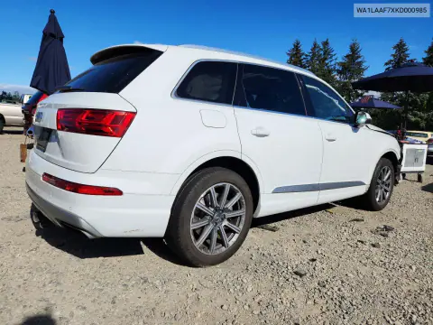 2019 Audi Q7 Premium Plus VIN WA1LAAF7XKD000985 фото 3