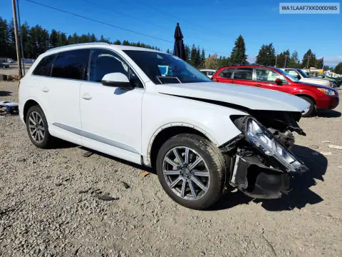 2019 Audi Q7 Premium Plus VIN WA1LAAF7XKD000985 фото 4